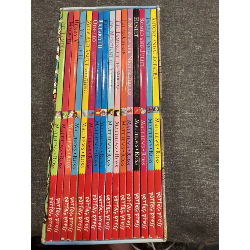 Boxed Set THE SHAKESPEARE STORIES by Andrew Matthews/Tony Ross 16 PB - LIKE NEW
